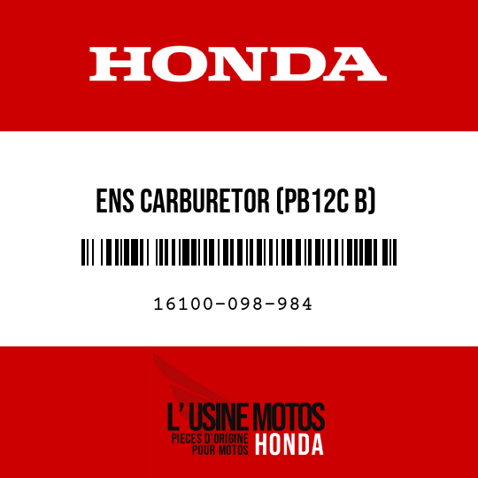 image de 16100-098-984 ENS CARBURETOR (PB12C B)
