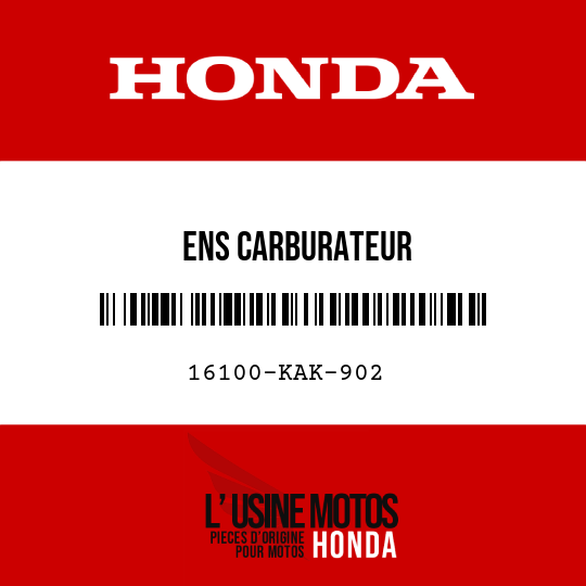 image de 16100-KAK-902 ENS CARBURATEUR