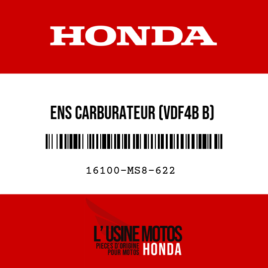 image de 16100-MS8-622 ENS CARBURATEUR (VDF4B B)