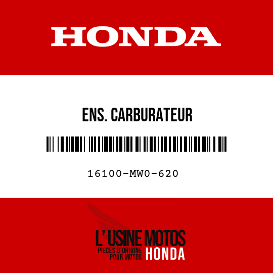 image de 16100-MW0-620 ENS. CARBURATEUR