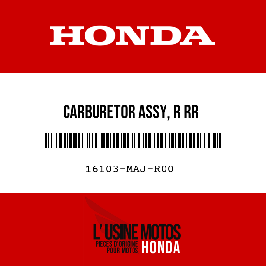 image de 16103-MAJ-R00 CARBURETOR ASSY, R RR