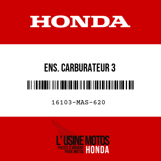image de 16103-MAS-620 ENS. CARBURATEUR 3