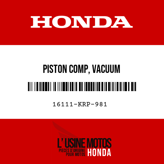 image de 16111-KRP-981 PISTON COMP, VACUUM