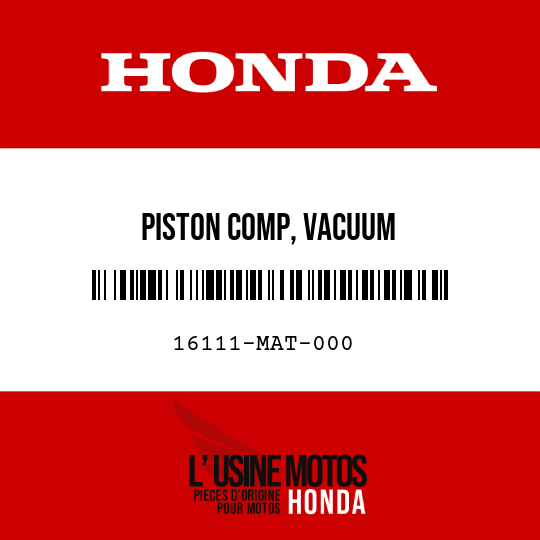 image de 16111-MAT-000 PISTON COMP, VACUUM