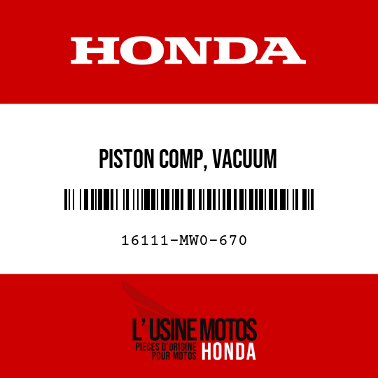 image de 16111-MW0-670 PISTON COMP, VACUUM