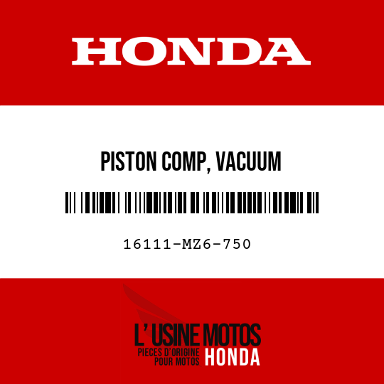 image de 16111-MZ6-750 PISTON COMP, VACUUM