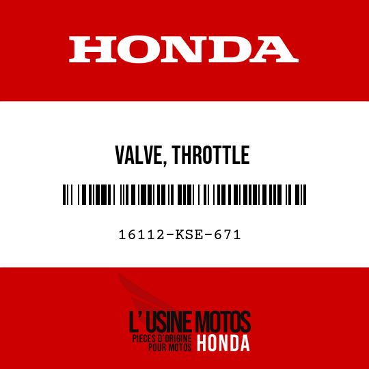 image de 16112-KSE-671 VALVE, THROTTLE