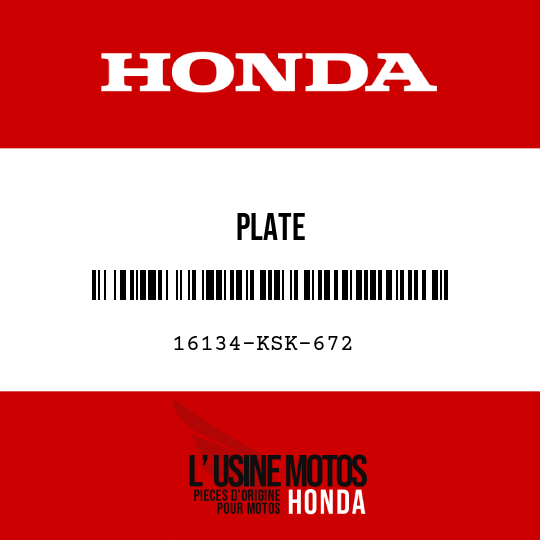 image de 16134-KSK-672 PLATE