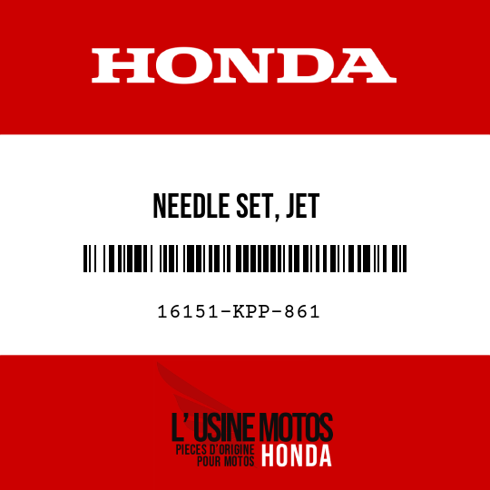 image de 16151-KPP-861 NEEDLE SET, JET