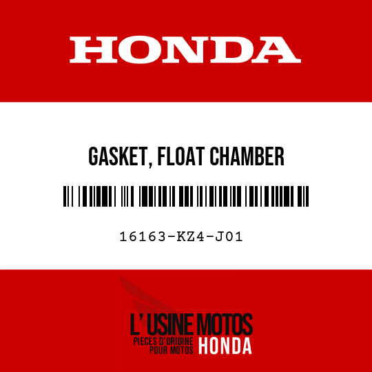 image de 16163-KZ4-J01 GASKET, FLOAT CHAMBER