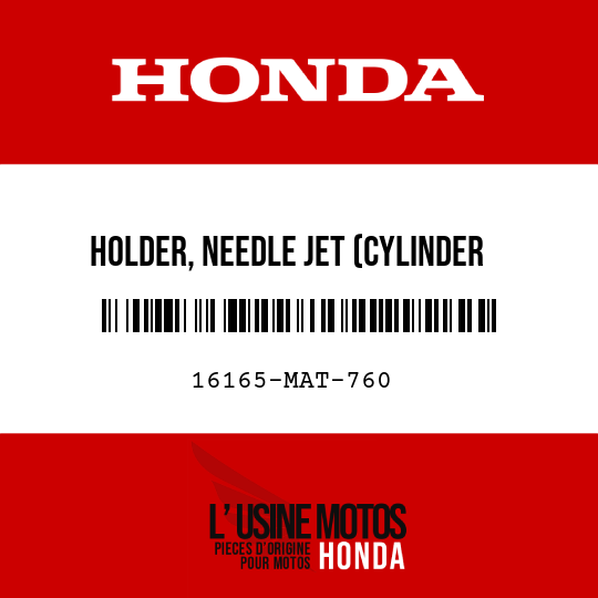 image de 16165-MAT-760 HOLDER, NEEDLE JET (CYLINDER NO2&amp3)
