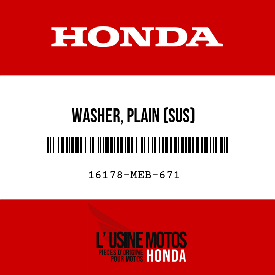 image de 16178-MEB-671 WASHER, PLAIN (SUS)