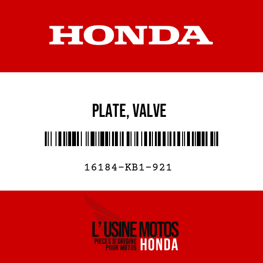 image de 16184-KB1-921 PLATE, VALVE