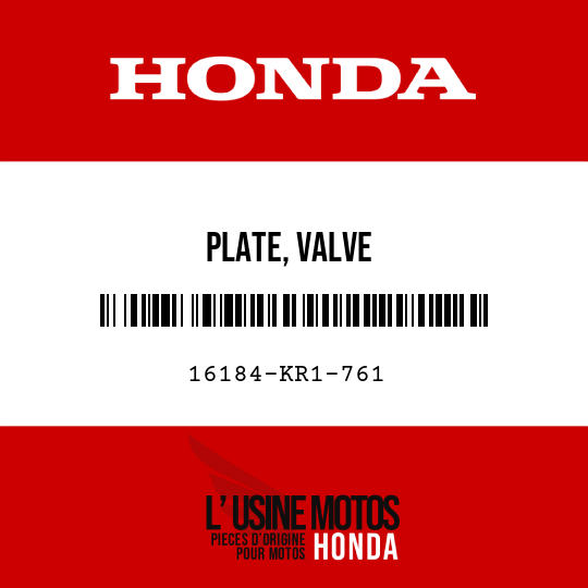 image de 16184-KR1-761 PLATE, VALVE