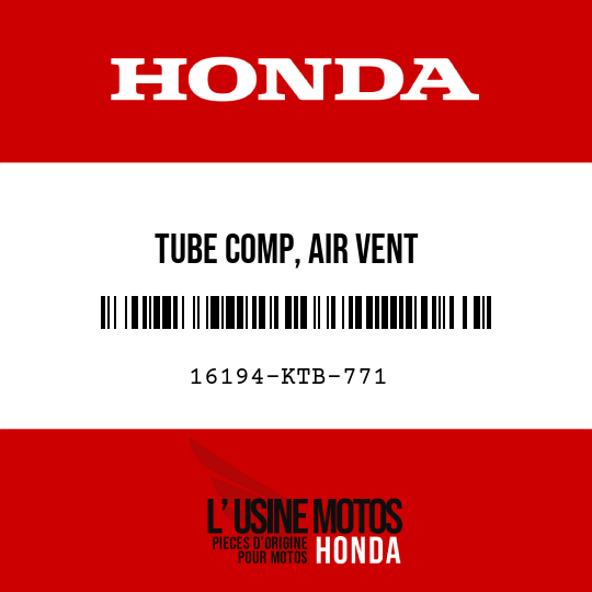 image de 16194-KTB-771 TUBE COMP, AIR VENT