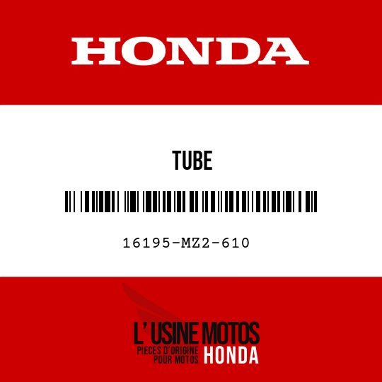 image de 16195-MZ2-610 TUBE