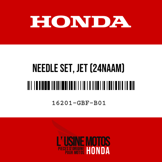 image de 16201-GBF-B01 NEEDLE SET, JET (24NAAM)