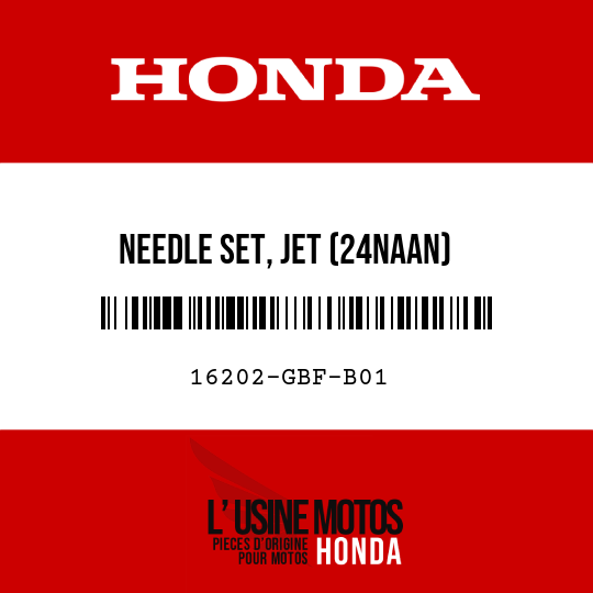 image de 16202-GBF-B01 NEEDLE SET, JET (24NAAN)