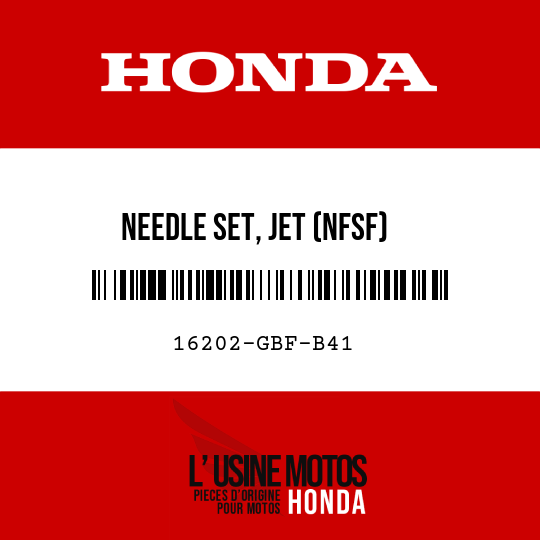 image de 16202-GBF-B41 NEEDLE SET, JET (NFSF)