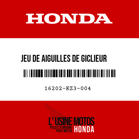 image de 16202-KZ3-004 JEU DE AIGUILLES DE GICLIEUR (R1367PS)