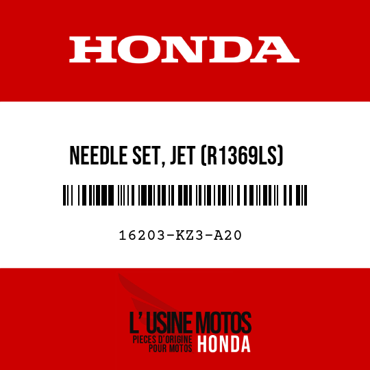 image de 16203-KZ3-A20 NEEDLE SET, JET (R1369LS)
