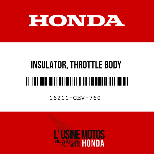 image de 16211-GEV-760 INSULATOR, THROTTLE BODY