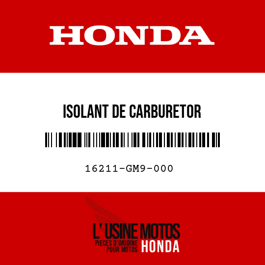image de 16211-GM9-000 ISOLANT DE CARBURETOR