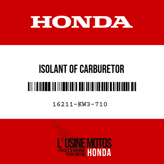 image de 16211-KW3-710 ISOLANT OF CARBURETOR