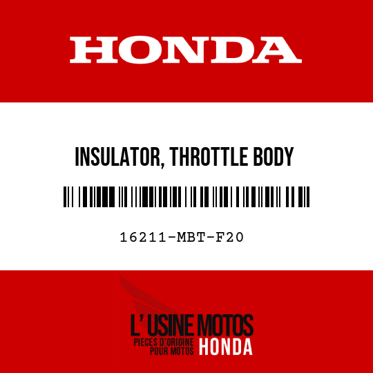 image de 16211-MBT-F20 INSULATOR, THROTTLE BODY