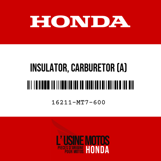 image de 16211-MT7-600 INSULATOR, CARBURETOR (A)