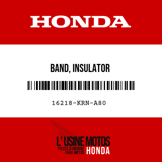 image de 16218-KRN-A80 BAND, INSULATOR