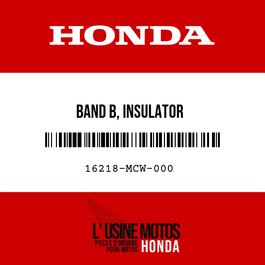 image de 16218-MCW-000 BAND B, INSULATOR