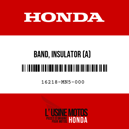 image de 16218-MN5-000 BAND, INSULATOR (A)