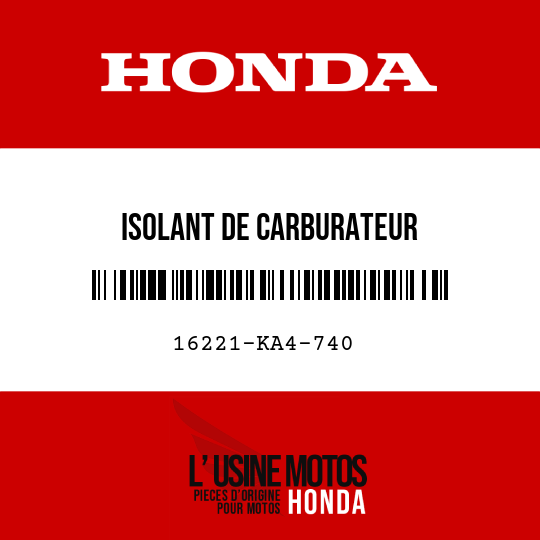image de 16221-KA4-740 ISOLANT DE CARBURATEUR