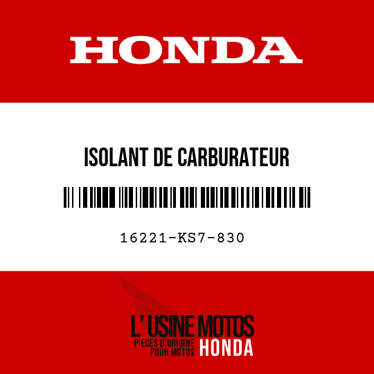image de 16221-KS7-830 ISOLANT DE CARBURATEUR
