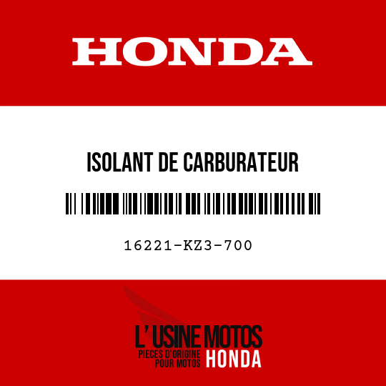 image de 16221-KZ3-700 ISOLANT DE CARBURATEUR