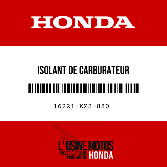 image de 16221-KZ3-880 ISOLANT DE CARBURATEUR