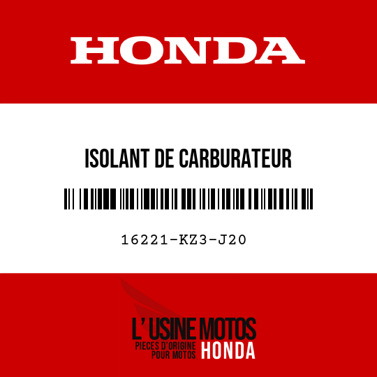 image de 16221-KZ3-J20 ISOLANT DE CARBURATEUR