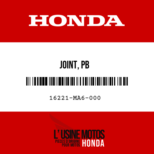 image de 16221-MA6-000 JOINT, PB