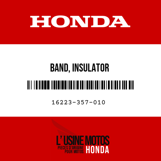 image de 16223-357-010 BAND, INSULATOR