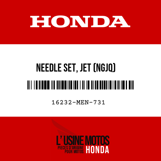 image de 16232-MEN-731 NEEDLE SET, JET (NGJQ)