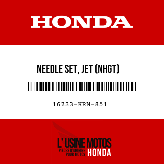 image de 16233-KRN-851 NEEDLE SET, JET (NHGT)