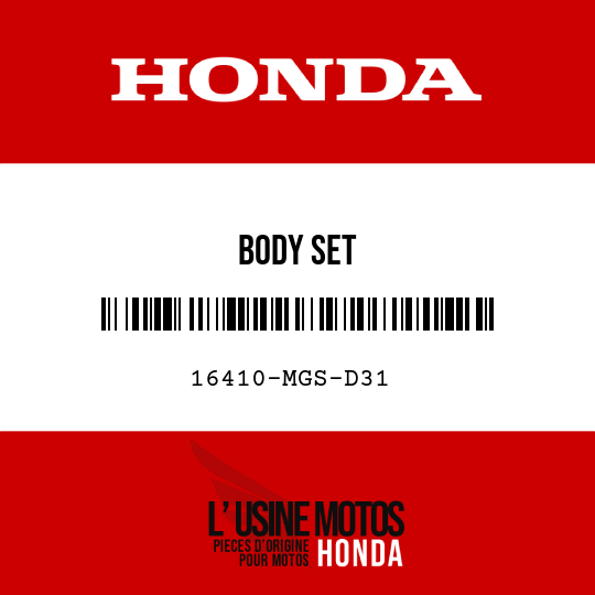 image de 16410-MGS-D31 BODY SET