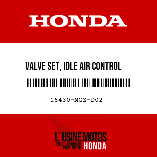image de 16430-MGZ-D02 VALVE SET, IDLE AIR CONTROL