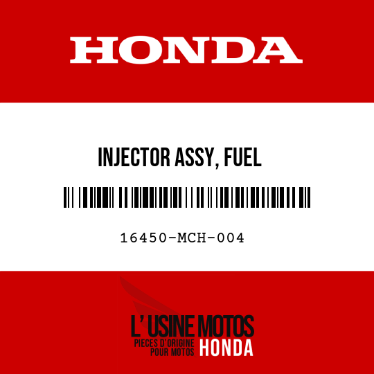 image de 16450-MCH-004 INJECTOR ASSY, FUEL