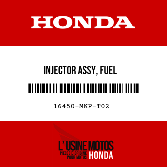 image de 16450-MKP-T02 INJECTOR ASSY, FUEL