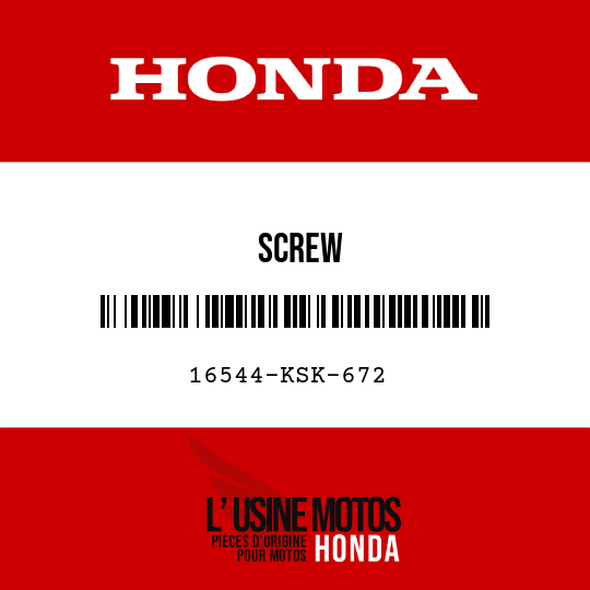image de 16544-KSK-672 SCREW