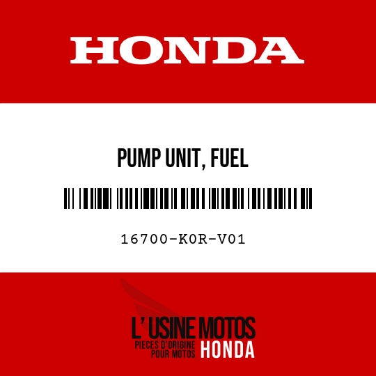 image de 16700-K0R-V01 PUMP UNIT, FUEL