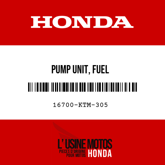 image de 16700-KTM-305 PUMP UNIT, FUEL