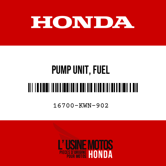 image de 16700-KWN-902 PUMP UNIT, FUEL